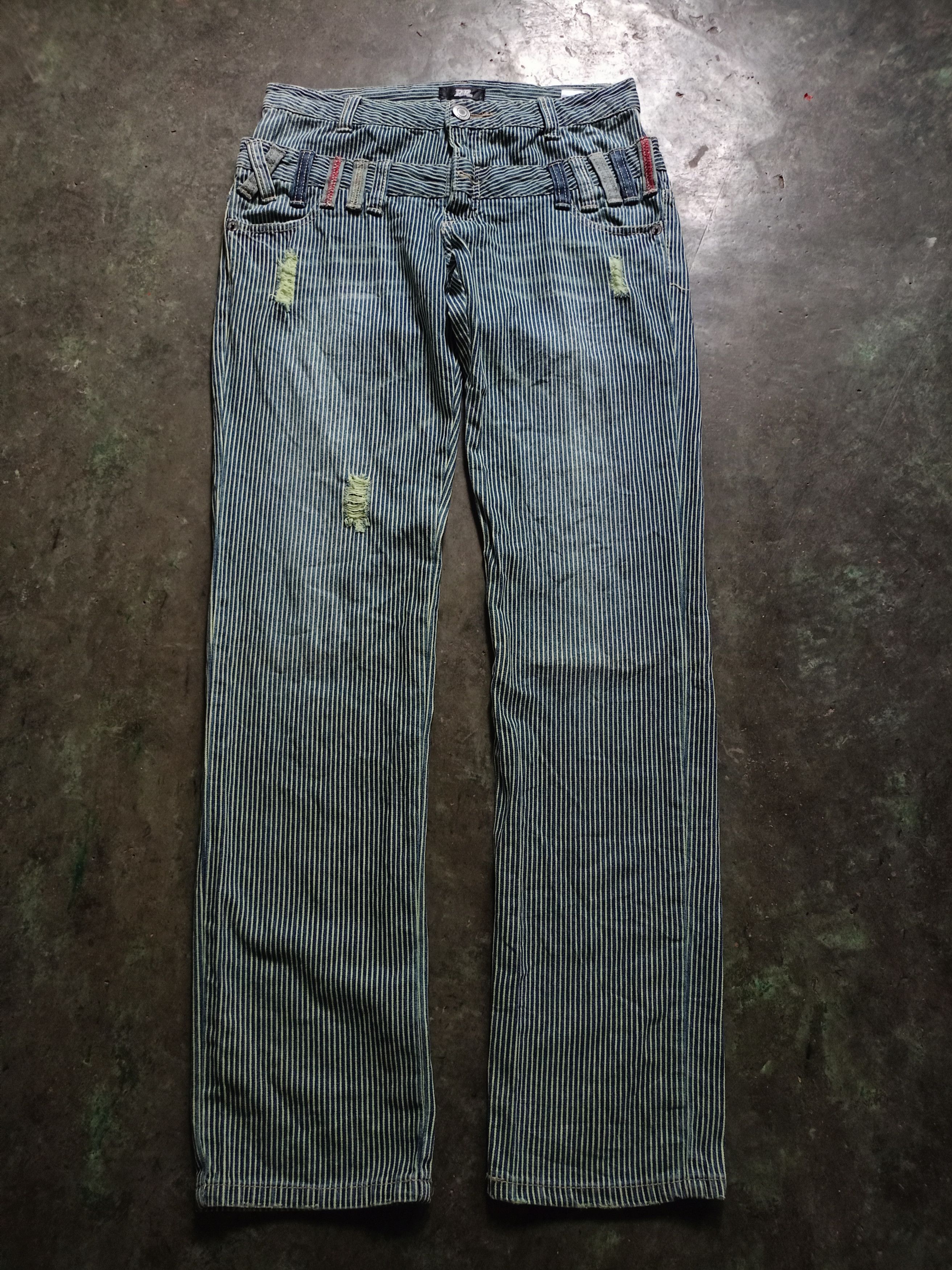 Japanese Brand Ryu Ryu Doble Waist Hikory Pants Size US 30 / EU 46 - 1 Thumbnail
