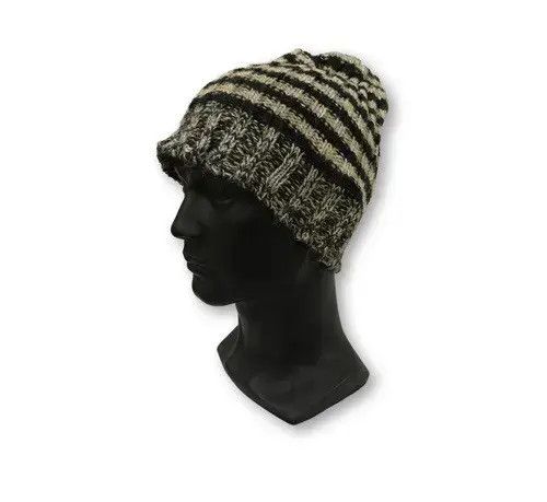 Japanese Brand × Kapital × Vintage Japanese Brand Stripe Design Knit Beanie Hat Size ONE SIZE - 1 Thumbnail