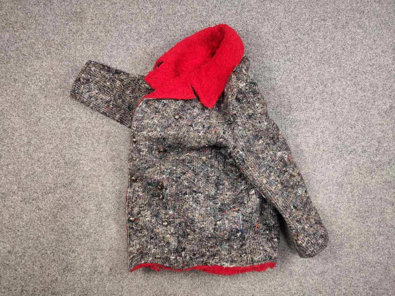Japanese Brand Ultra rare Vintage 80s Jean Fixo Packing Felt Peacoat Jacket Size US L / EU 52-54 / 3 - 14 Thumbnail
