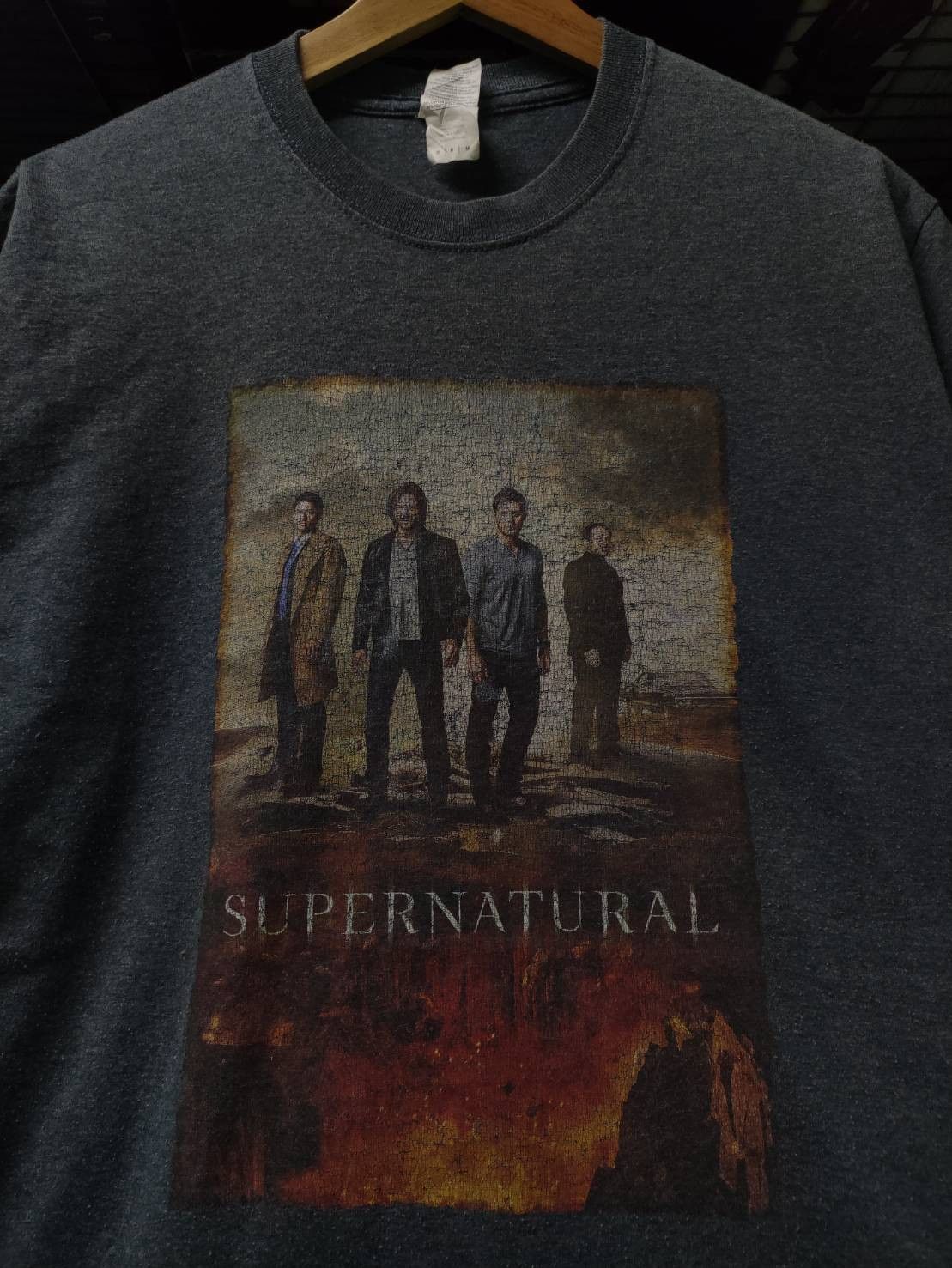 Expert Horror Vtg 00's Supernatural TV Series Official Promo T-Shirt Size US M / EU 48-50 / 2 - 1 Thumbnail