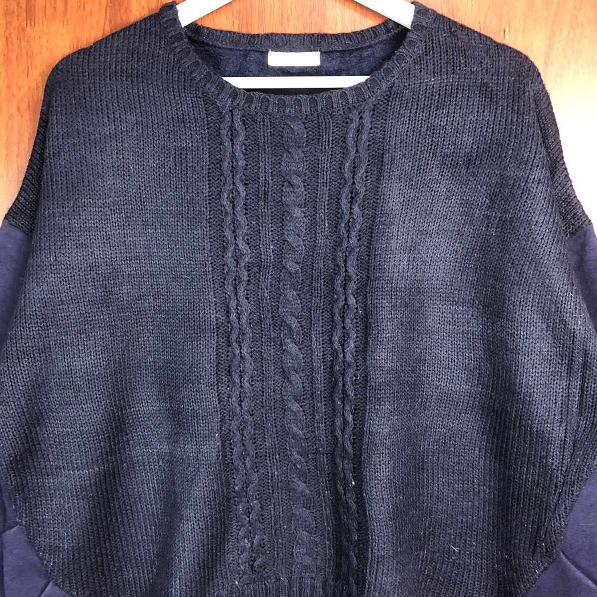 Homespun Knitwear × Japanese Brand Lupilien Dark Blue Knitwear #7549 Size L / US 10 / IT 46 - 7 Thumbnail