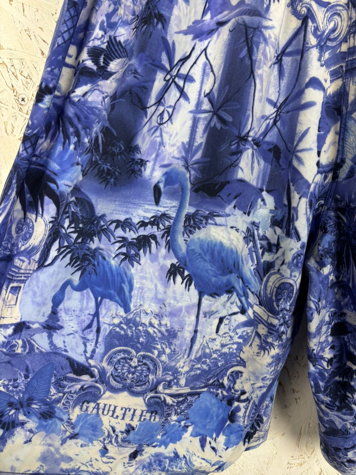 Jean Paul Gaultier Vintage Jean Paul Gaultier Flamingo Paradise Swimwear Shorts Size US 34 / EU 50 - 5 Thumbnail
