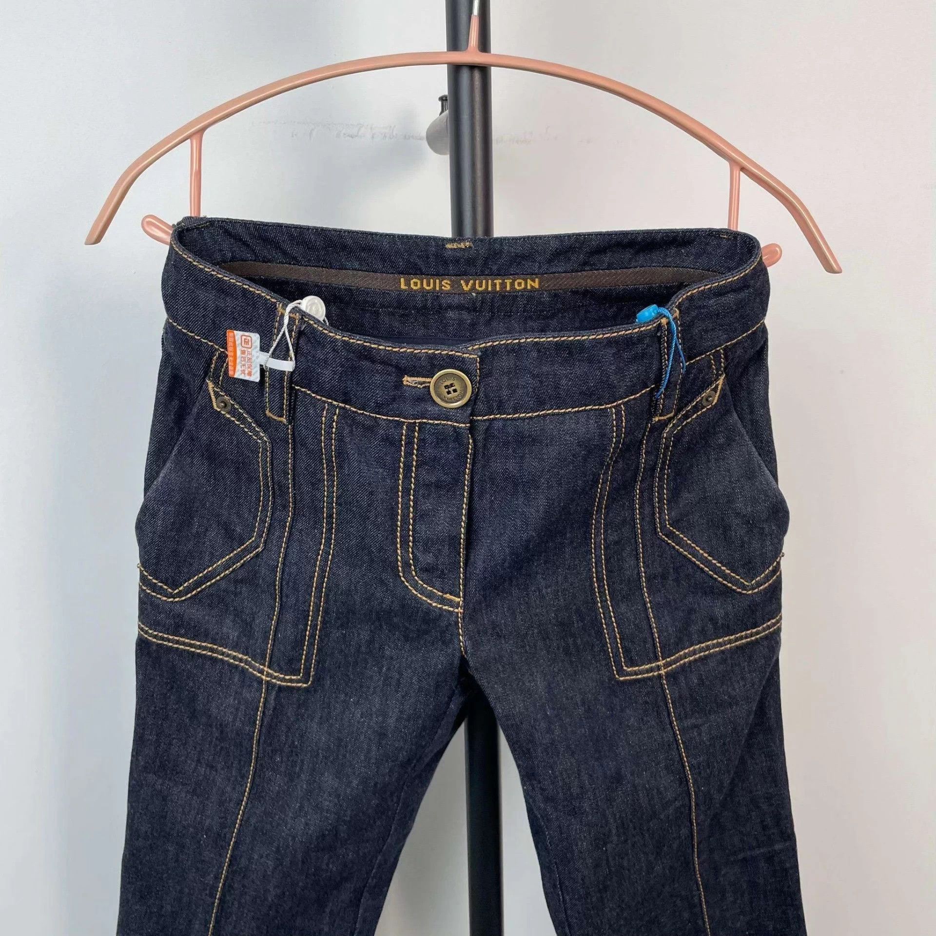Louis Vuitton LV Wide-Leg Jeans 34 Blue A no extras Size 25" / US 0 / IT 36 - 6 Thumbnail