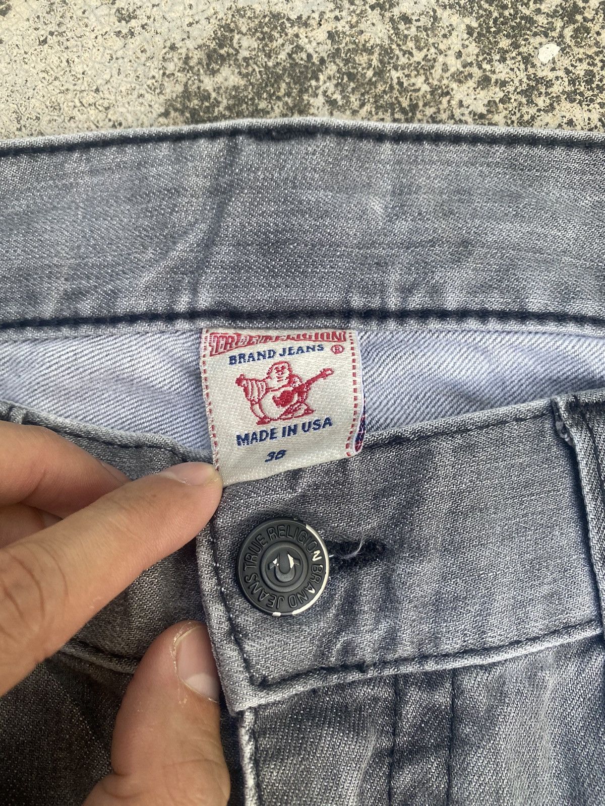 If Six Was Nine × Japanese Brand × True Religion True Religion Fade Loose Straightcut Black Label Edition Size US 39 - 9 Thumbnail