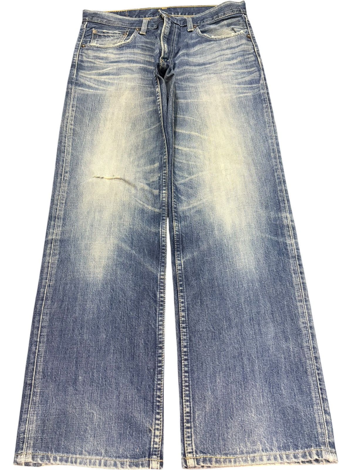 Levi's Vintage 90s Levis 502 Faded Wash Distressed Jeans Size US 33 - 1 Thumbnail