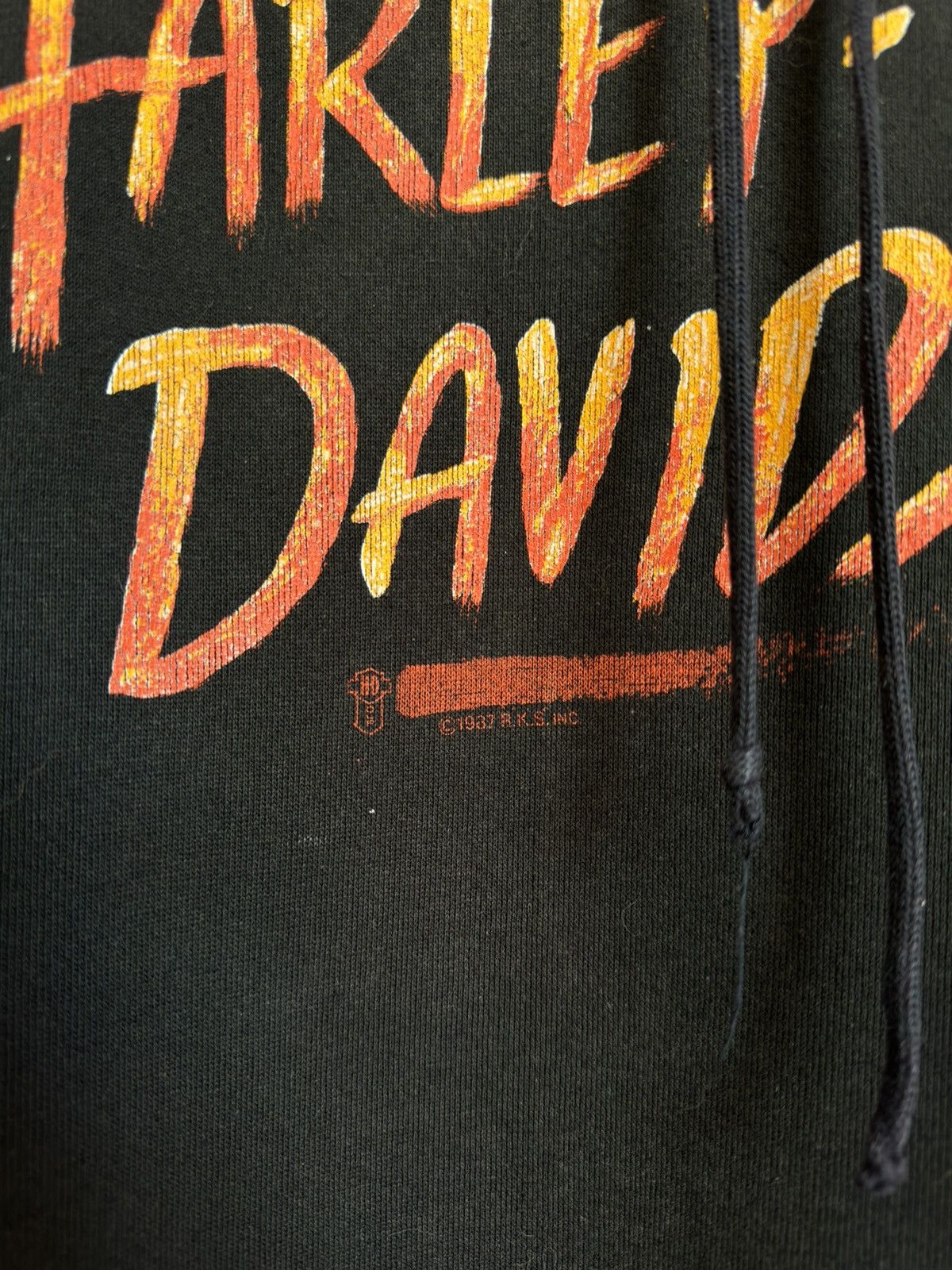 Harley Davidson Vintage 1987 Harley Davidson Jerzees Hoodie Size US XL / EU 56 / 4 - 3 Thumbnail