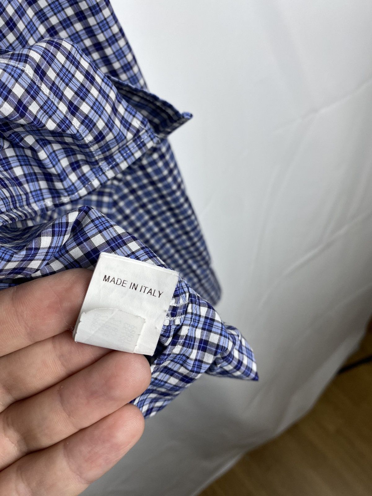 Brunello Cucinelli Brunello Cucinelli Men Leisure Fit Plaid Print Shirt size M Size US M / EU 48-50 / 2 - 9 Thumbnail