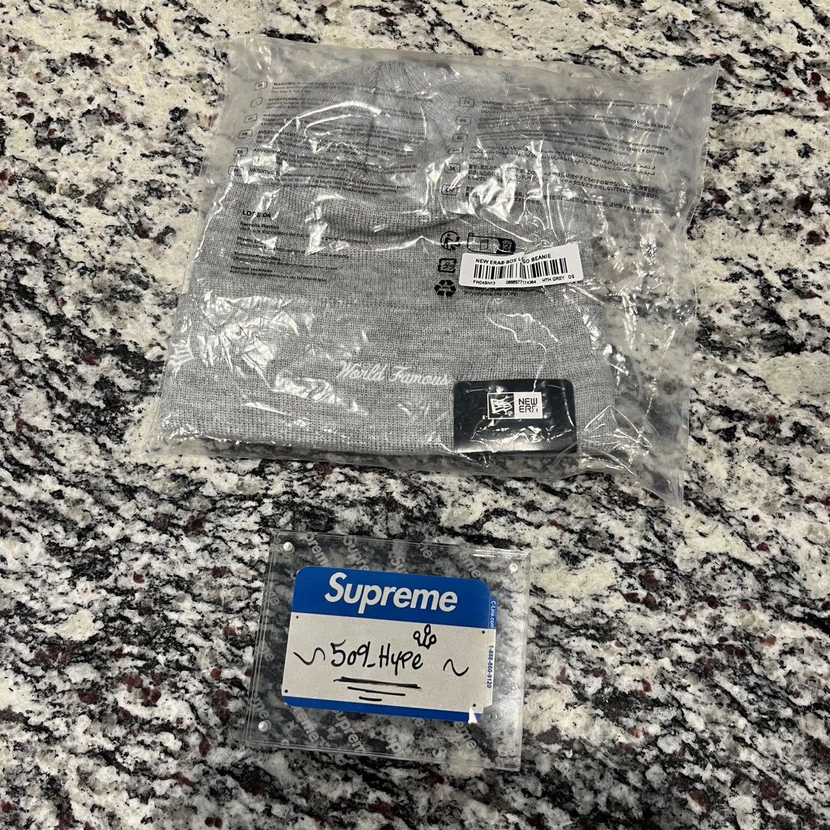Supreme Supreme Grey Box logo Beanie FW24 Size ONE SIZE - 2 Thumbnail