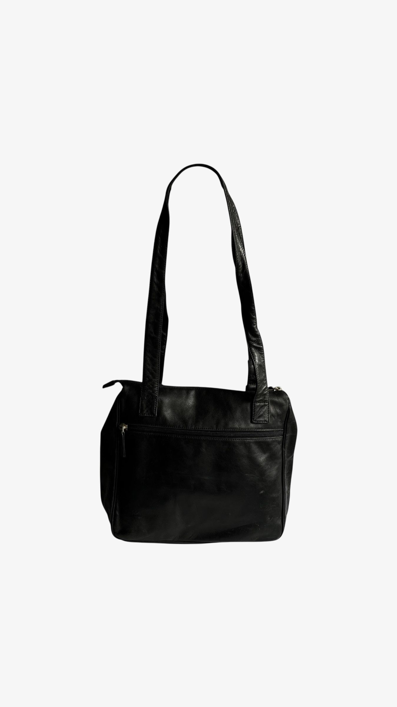 Other Vintage 80s Enny Black Leather Shoulder Bag Size ONE SIZE - 5 Thumbnail