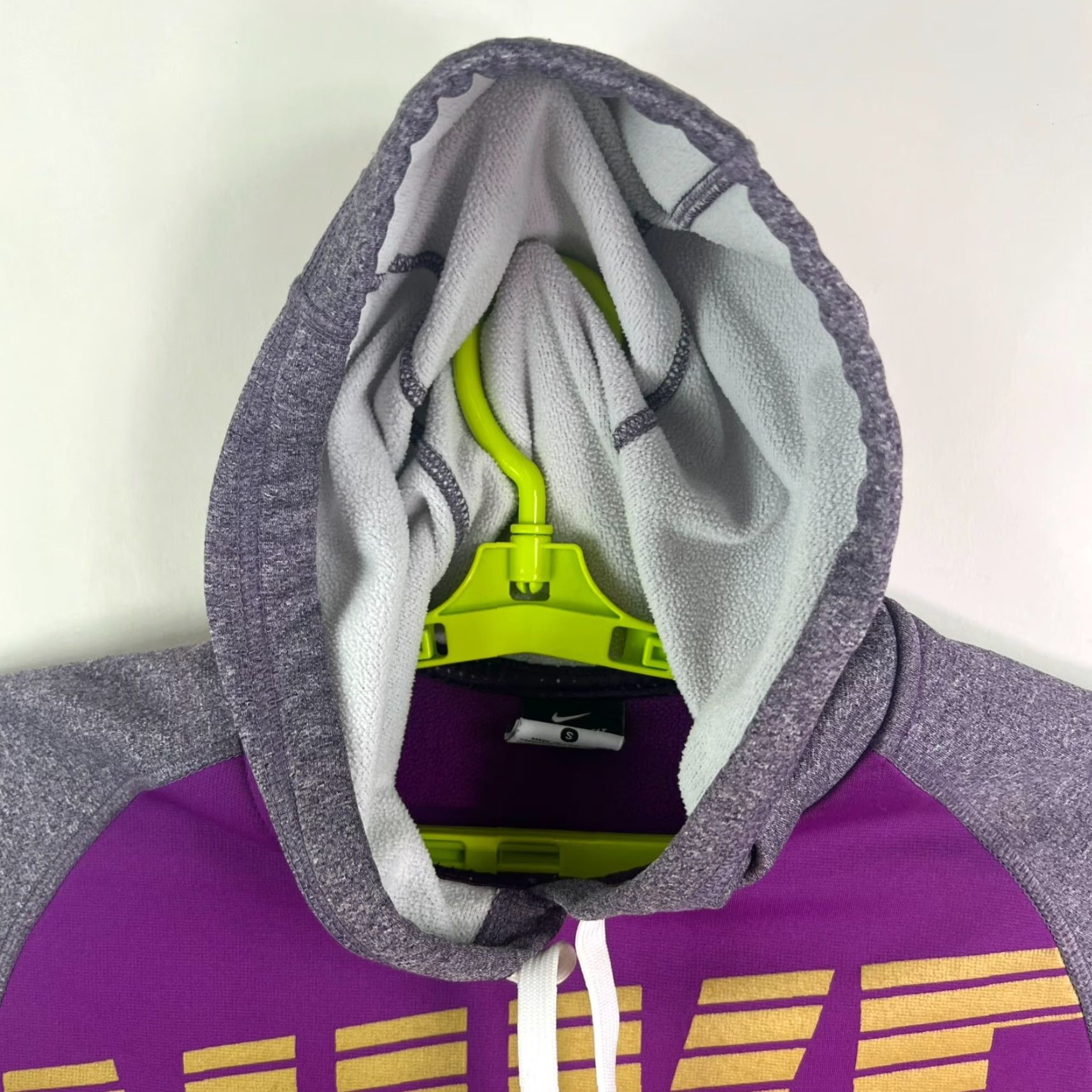 Nike Nike Terma-Fit Colorblock Hooded Sweatshirt Purple Size S Spell-Out Size S / US 4 / IT 40 - 3 Thumbnail