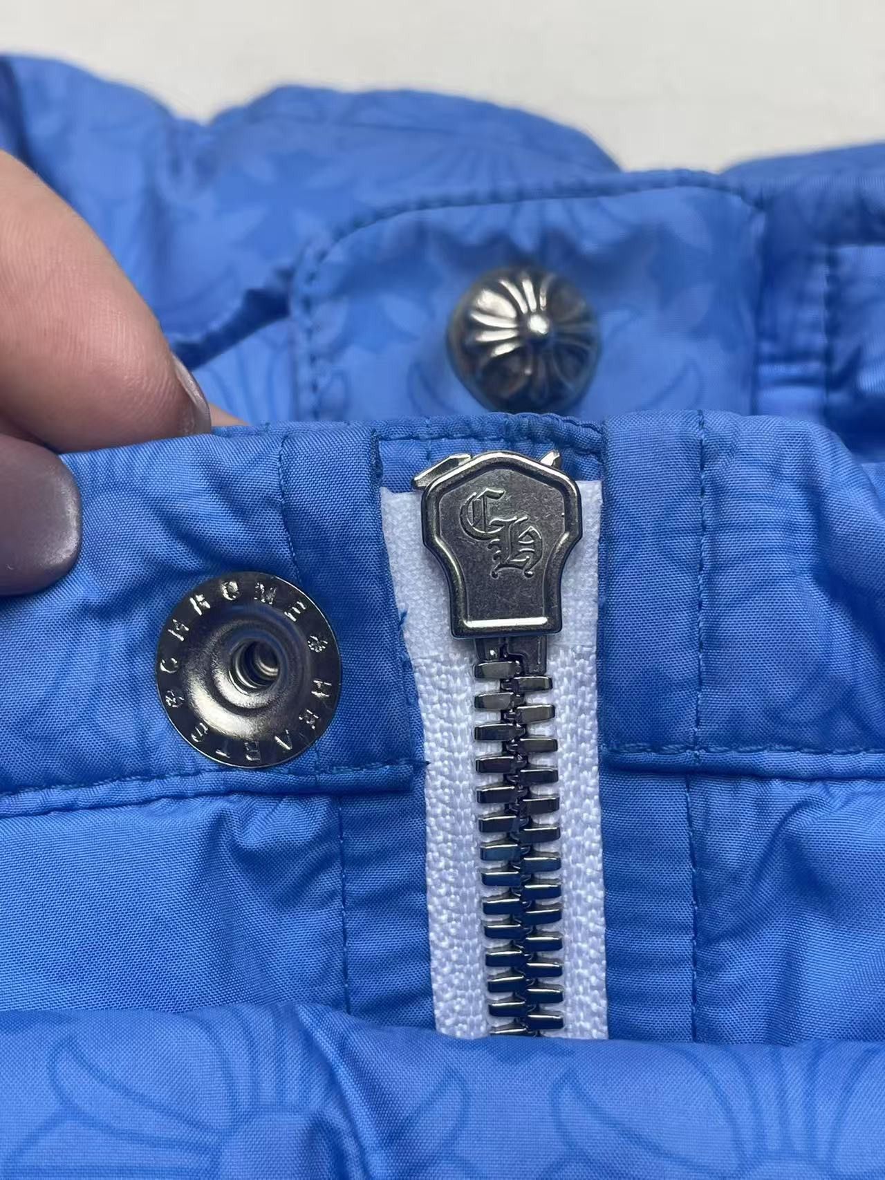 Chrome Hearts Chrome Hearts Unisex Tonal Plus Blue Puffer Down Vest Size L / US 10 / IT 46 - 12 Thumbnail