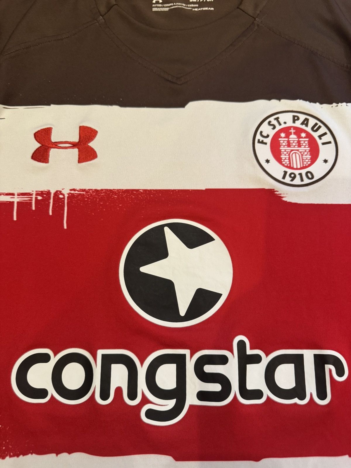 Under Armour FC ST. PAULI 2017-2018 FOOTBALL SHIRT UNDER ARMOUR SIZE S Size US S / EU 44-46 / 1 - 5 Thumbnail
