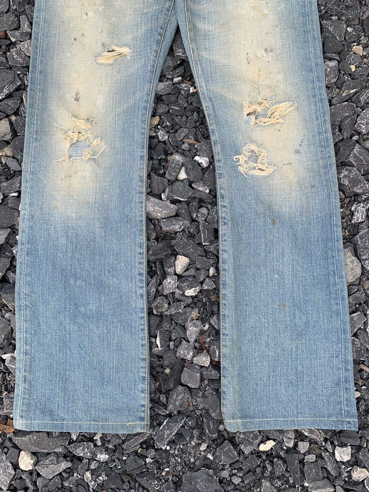 Kapital Nano Universe Mudwash Faded&Rusty Japanese Distressed Denim Size US 31 - 6 Thumbnail