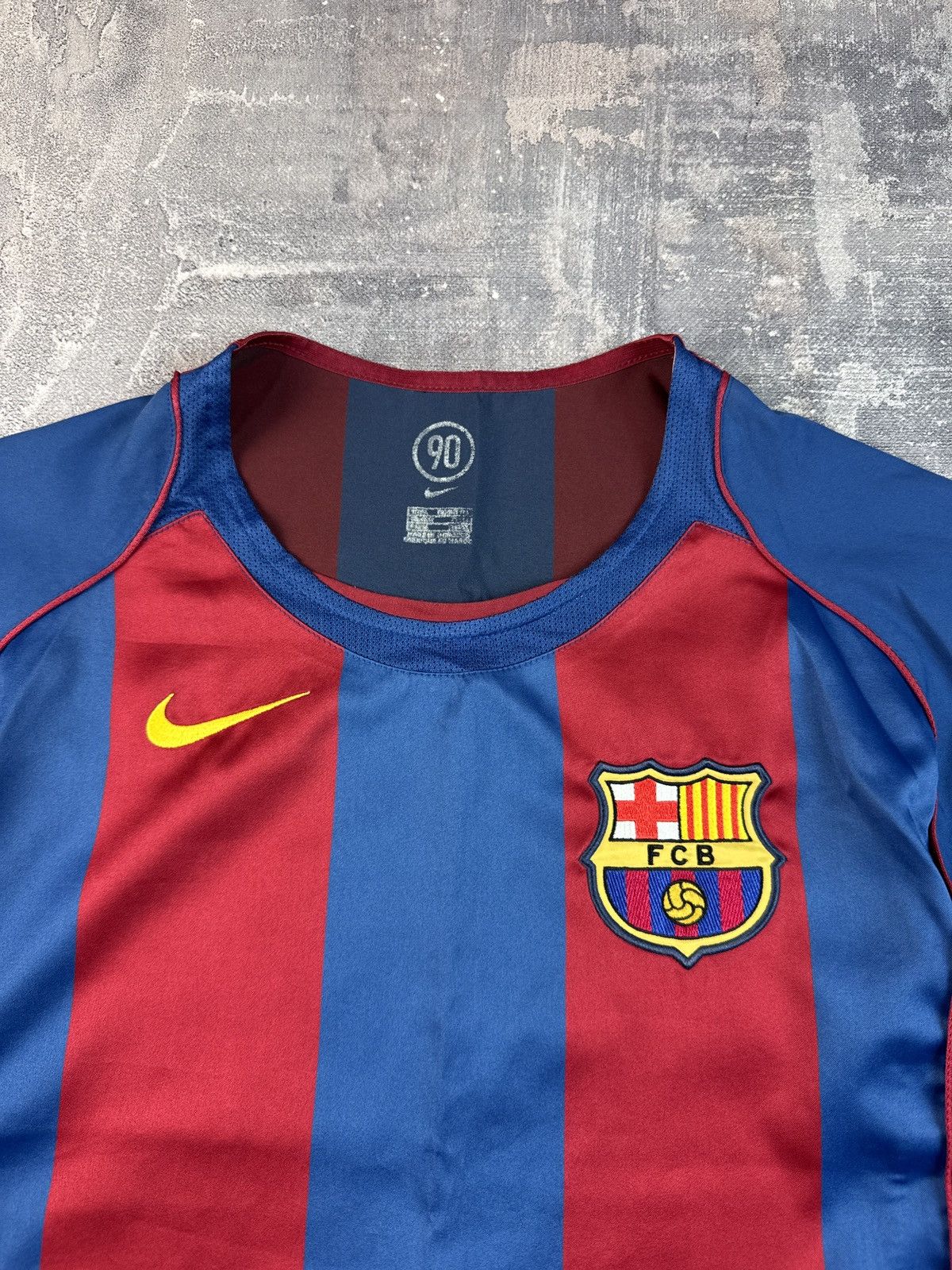 Nike FC Barcelona Home Football Soccer Jersey #7 Larsson Nike L Size US L / EU 52-54 / 3 - 2 Thumbnail