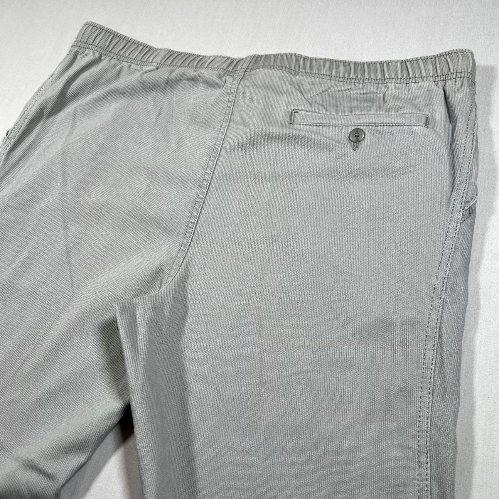 The Territory Ahead Territory Ahead Pants Men's Gray Cotton Drawstring Elastic Waist L Size US 33 - 4 Thumbnail