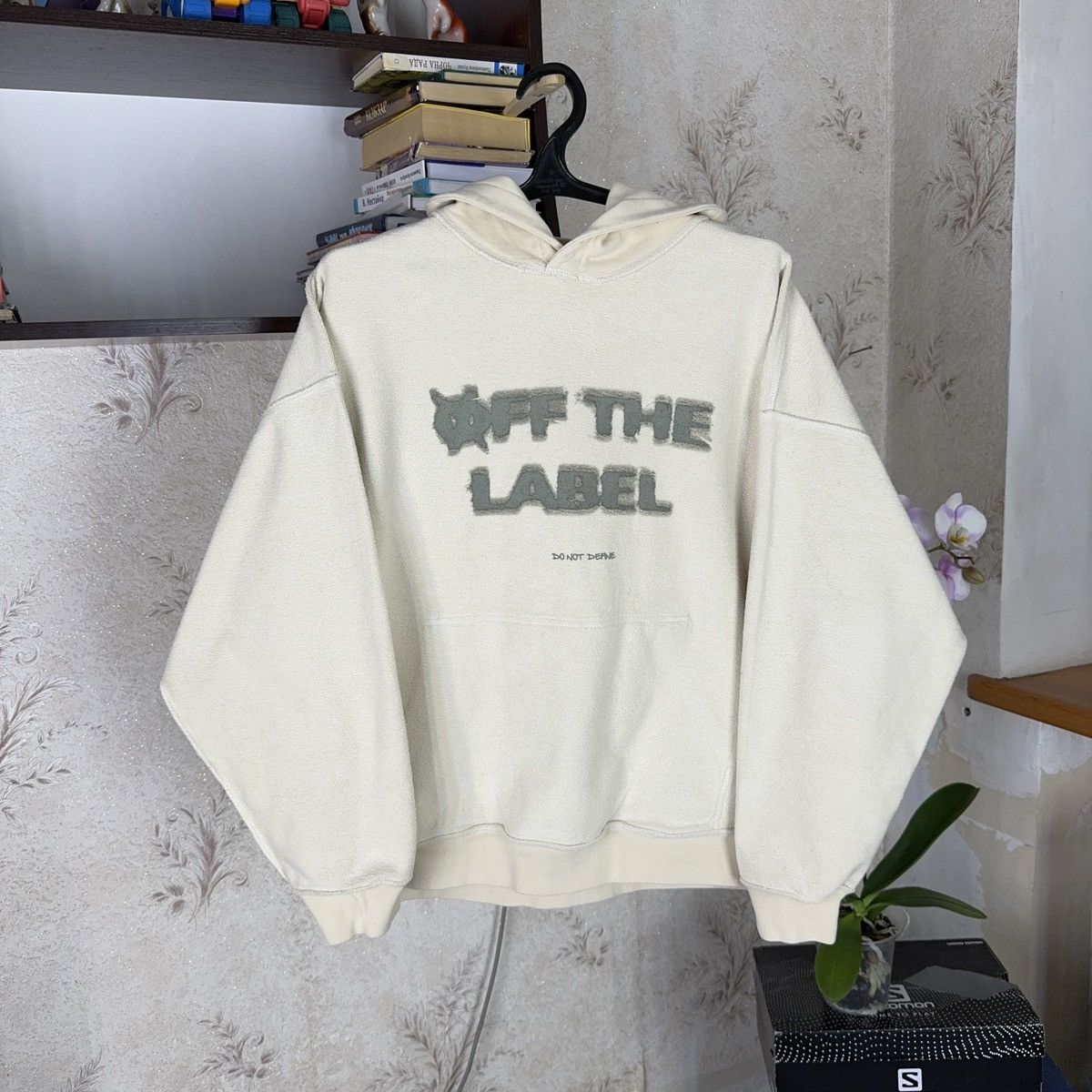 Spyder Off the Label Hoodie Reversible Boxy Fit Beige Streetwear XL Size US XL / EU 56 / 4 - 4 Thumbnail