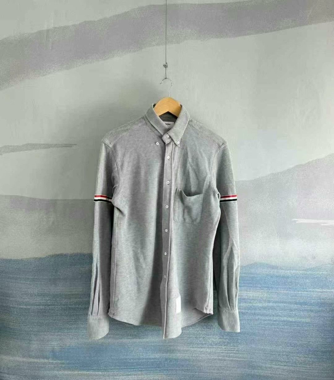 Thom Browne thom browne gray long sleeve knit shirt Size US M / EU 48-50 / 2 - 1 Thumbnail