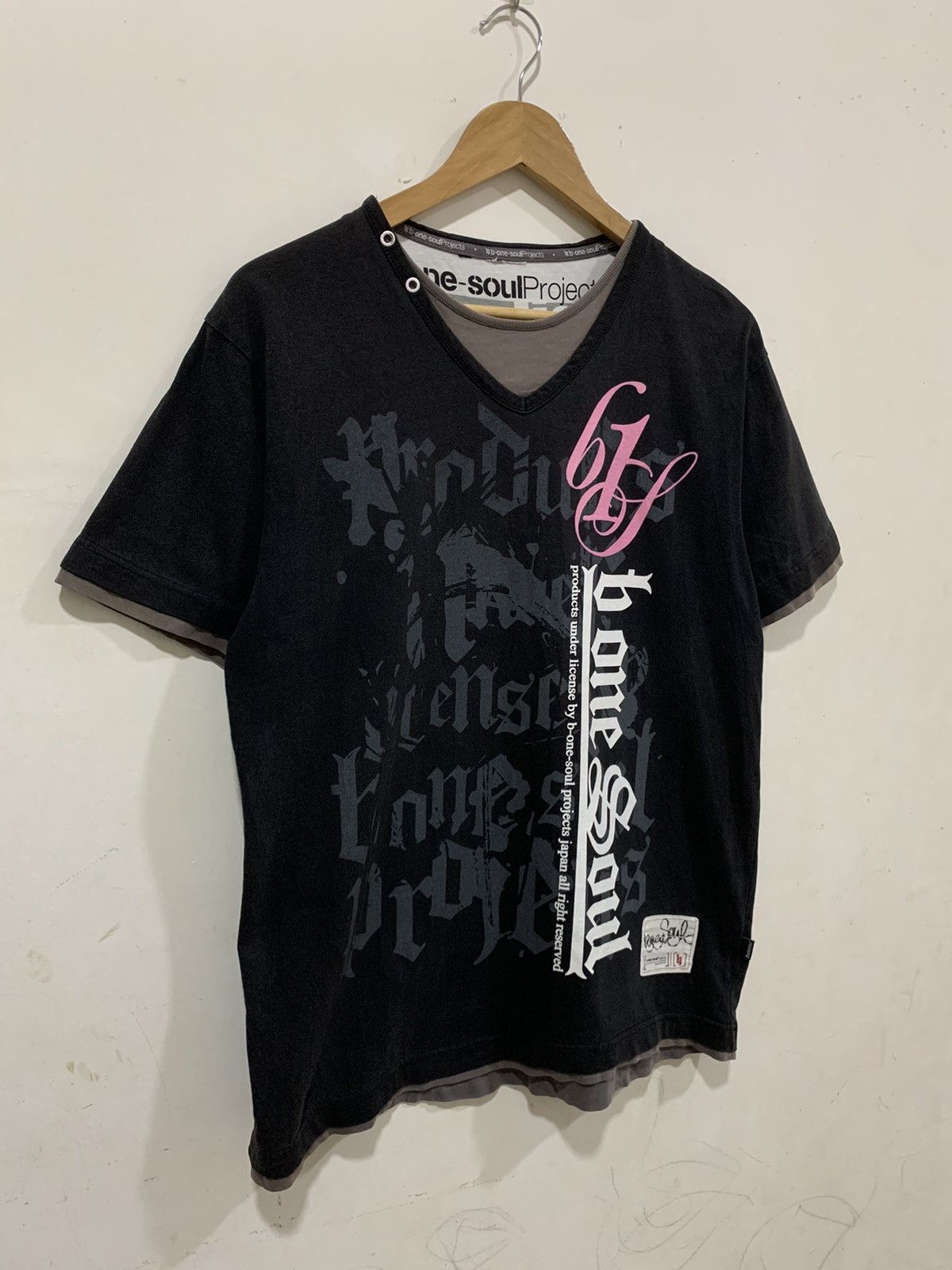 Hysteric Glamour Vintage B One Soul Projects Shirt Size US L / EU 52-54 / 3 - 3 Thumbnail