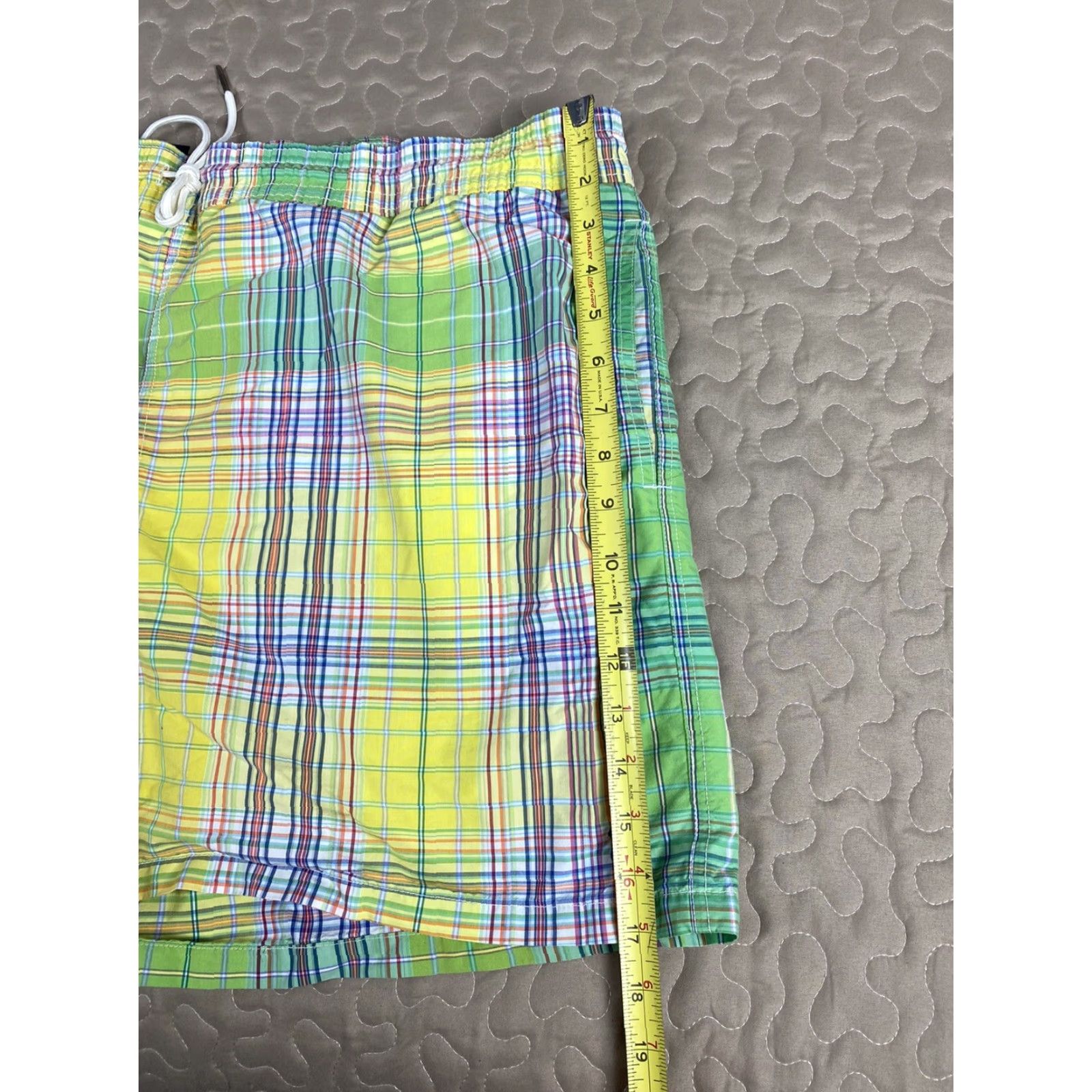Polo Ralph Lauren VINTAGE Polo Ralph Lauren Plaid Mens Shorts 2XL Swim Trunks Plaid Bottom Mens XXL Size US XXL / EU 58 / 5 - 6 Thumbnail
