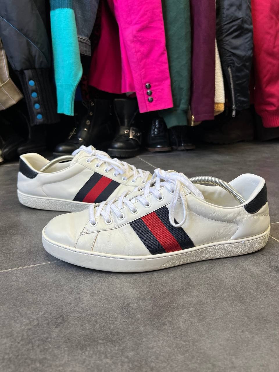 Gucci Gucci Web Ace Sneaker Gucci Size US 13 / EU 46 - 1 Thumbnail