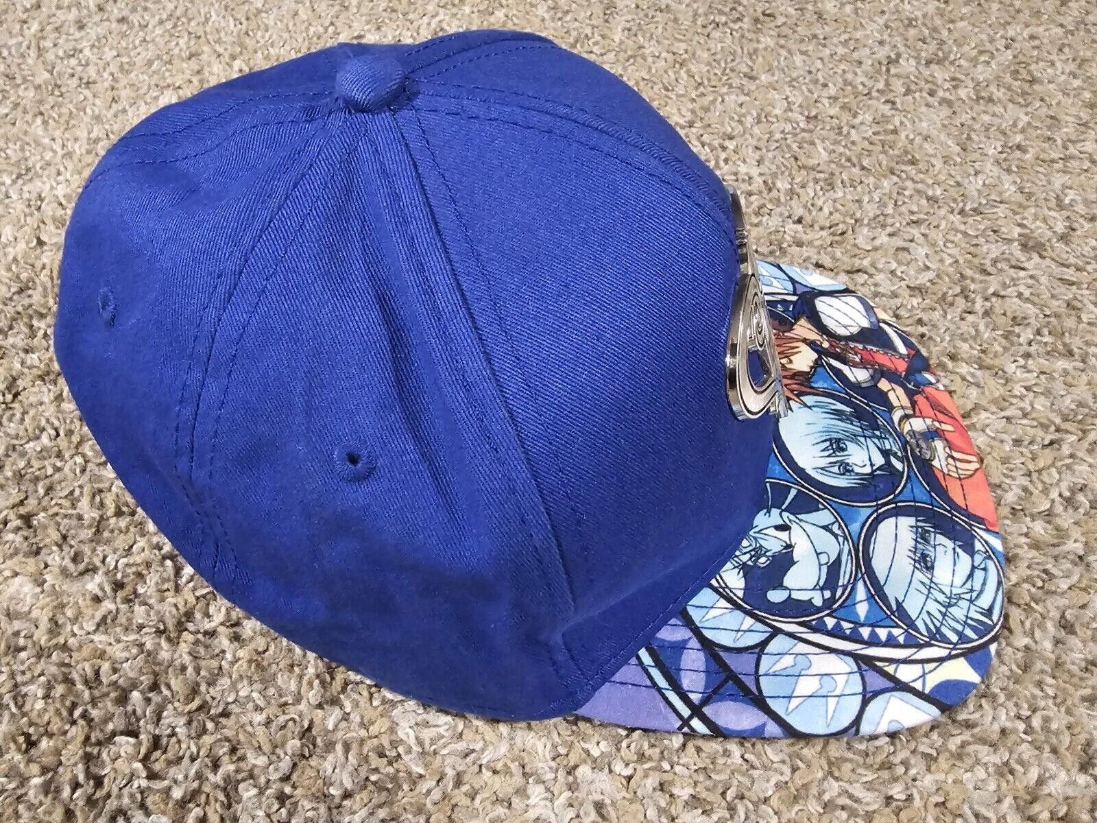 Disney Kingdom Hearts Disney Blue Hat Metal Emblem SnapBack Size ONE SIZE - 5 Thumbnail