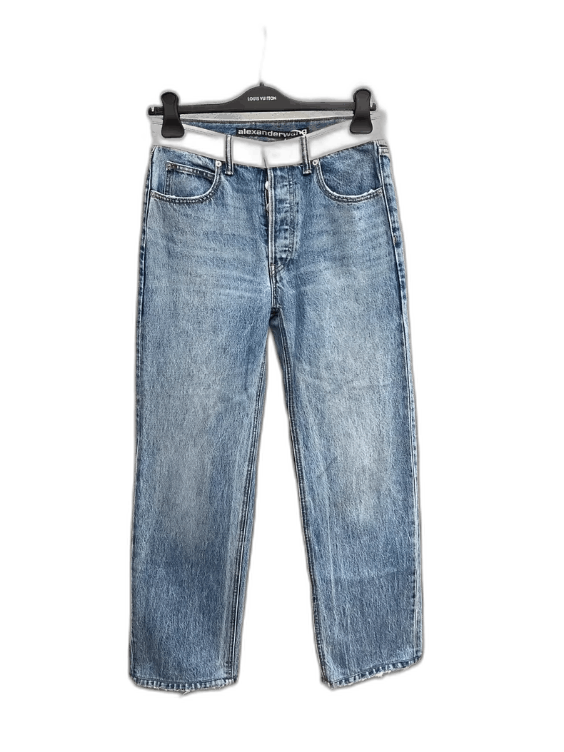 Alexander Wang Logo Denim Jeans Size 27-yf