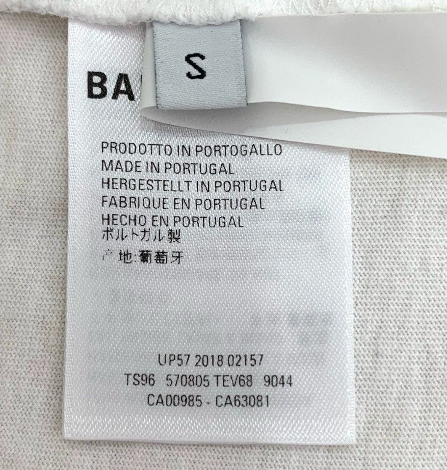 Balenciaga Balenciaga logo printed round neck white cotton short slee Size US S / EU 44-46 / 1 - 6 Thumbnail