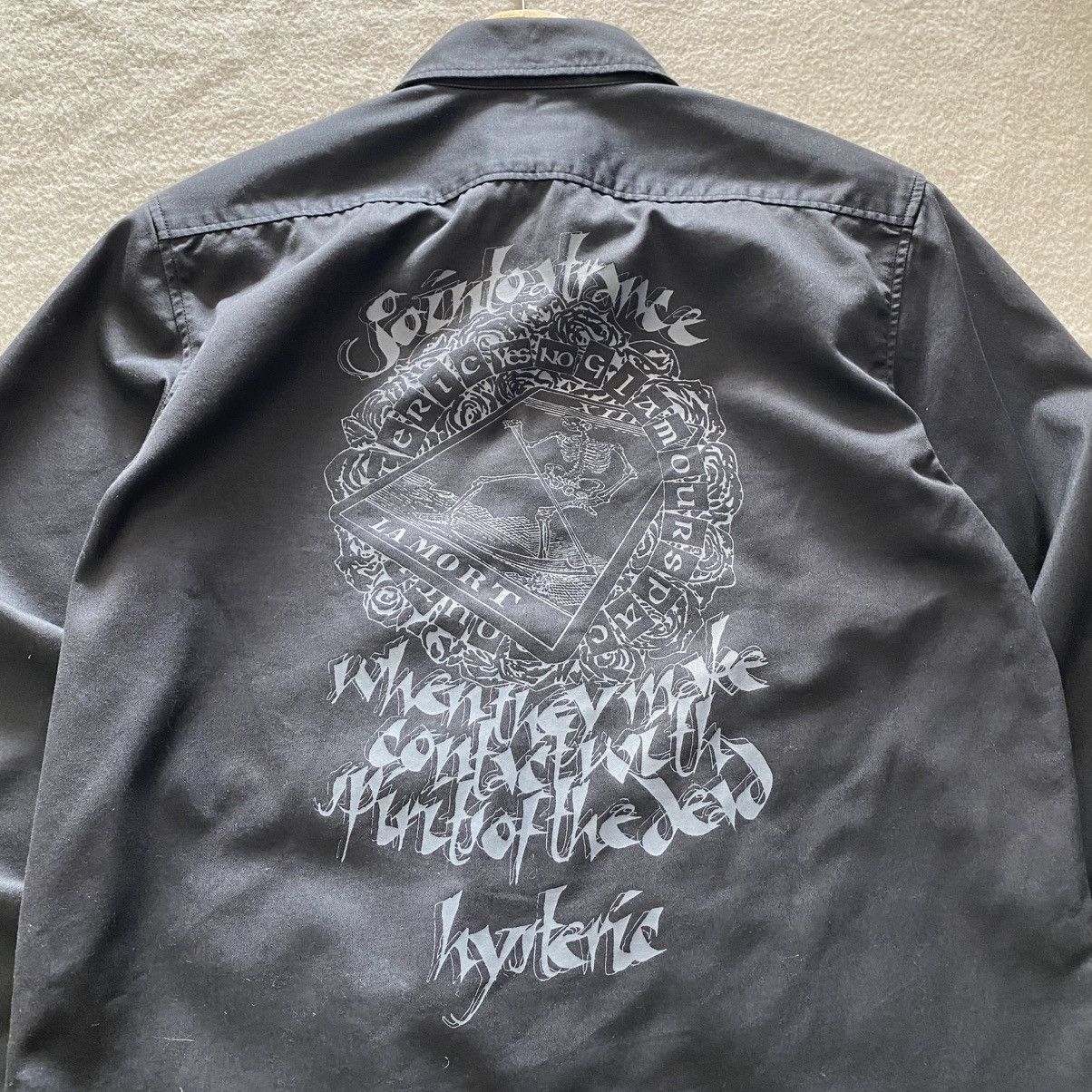 Hysteric Glamour × Japanese Brand × Vintage Vintage Hysteric Glamour X La Mart Print Logo Button Shiry Size US L / EU 52-54 / 3 - 2 Thumbnail