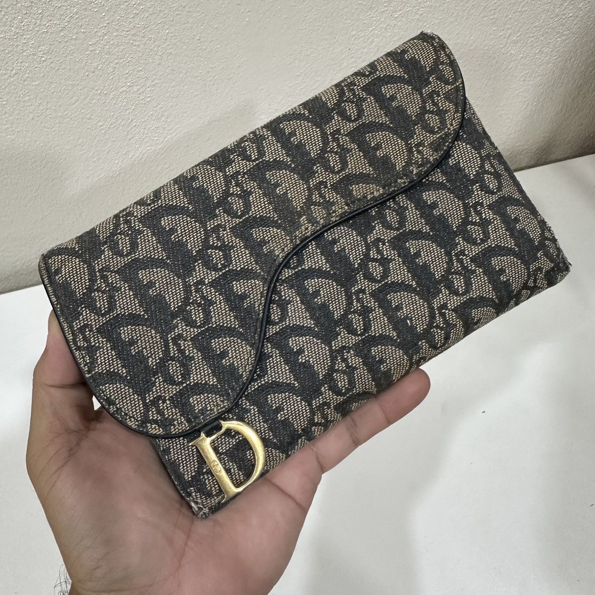 Dior ‼️YES‼️ CHRISTIAN DIOR D TROTTER BLUE BIFOLD PURSES WALLET Size ONE SIZE - 1 Thumbnail