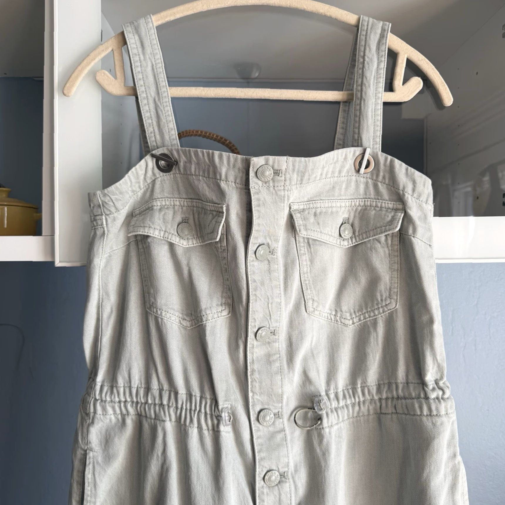 Miss Sixty VINTAGE Miss Sixty Joggers Overalls Jumpsuit Gray S Women Denim Jeans Relaxed Size 28" / US 6 / IT 42 - 4 Thumbnail