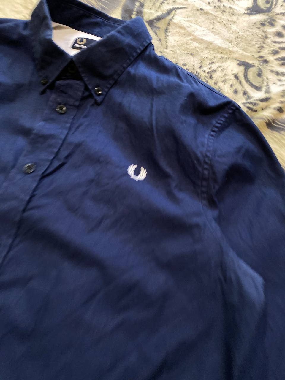 Fred Perry shirt blue Vintage Fred Perry logo streetwear Y2K Size US L / EU 52-54 / 3 - 3 Thumbnail