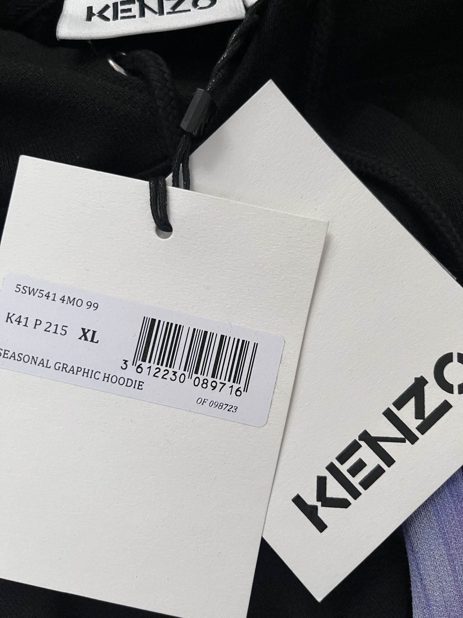 Kenzo Kenzo Blur Flower Graphic Hoodie Size US XL / EU 56 / 4 - 5 Thumbnail