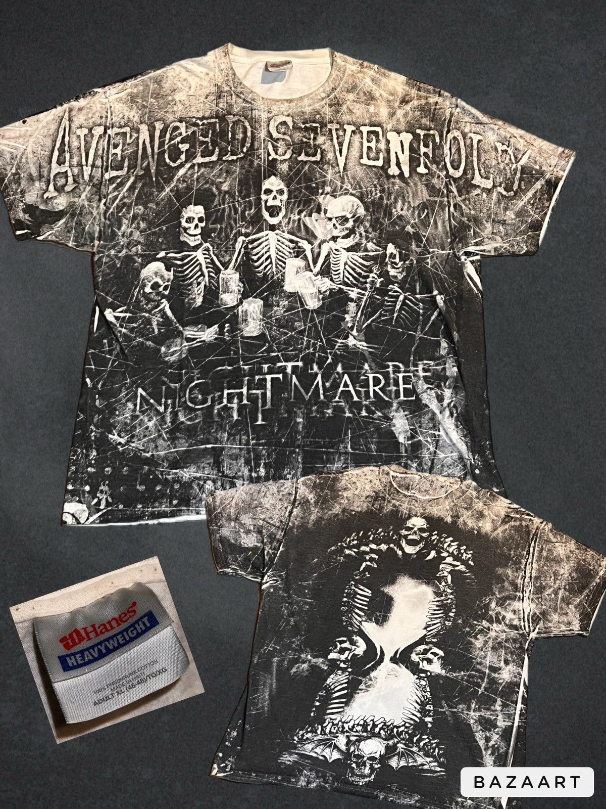 Band Tees × Vintage Vintage Avenged Sevenfold all over print rare band tee Size US XL / EU 56 / 4 - 3 Thumbnail