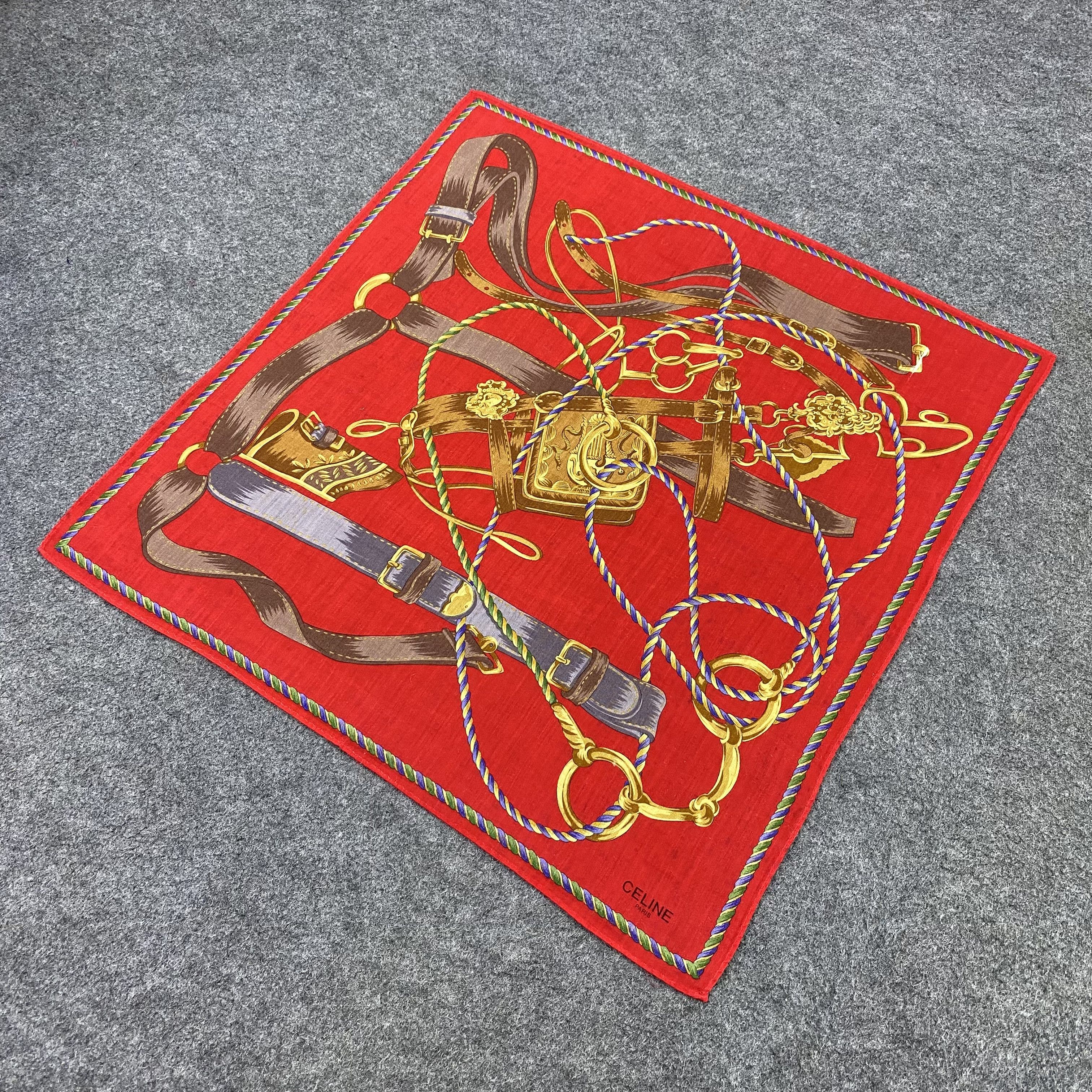 Celine Celine Handkerchief / Bandana / Neckerchief-B2183 Size ONE SIZE - 4 Thumbnail