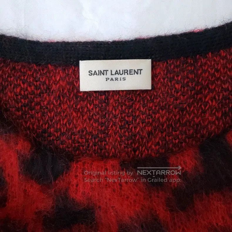 Saint Laurent Paris SAINT LAURENT 2013 Red Leopard Sweater. Size US S / EU 44-46 / 1 - 2 Thumbnail
