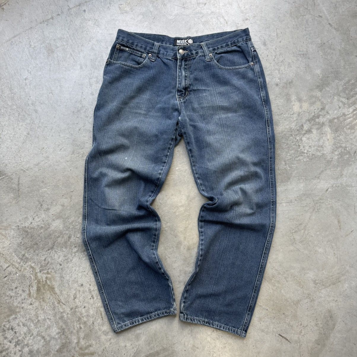 Mecca Vintage Y2K Mecca Baggy Medium Wash Denim Jeans Size US 36 / EU 52 - 1 Thumbnail