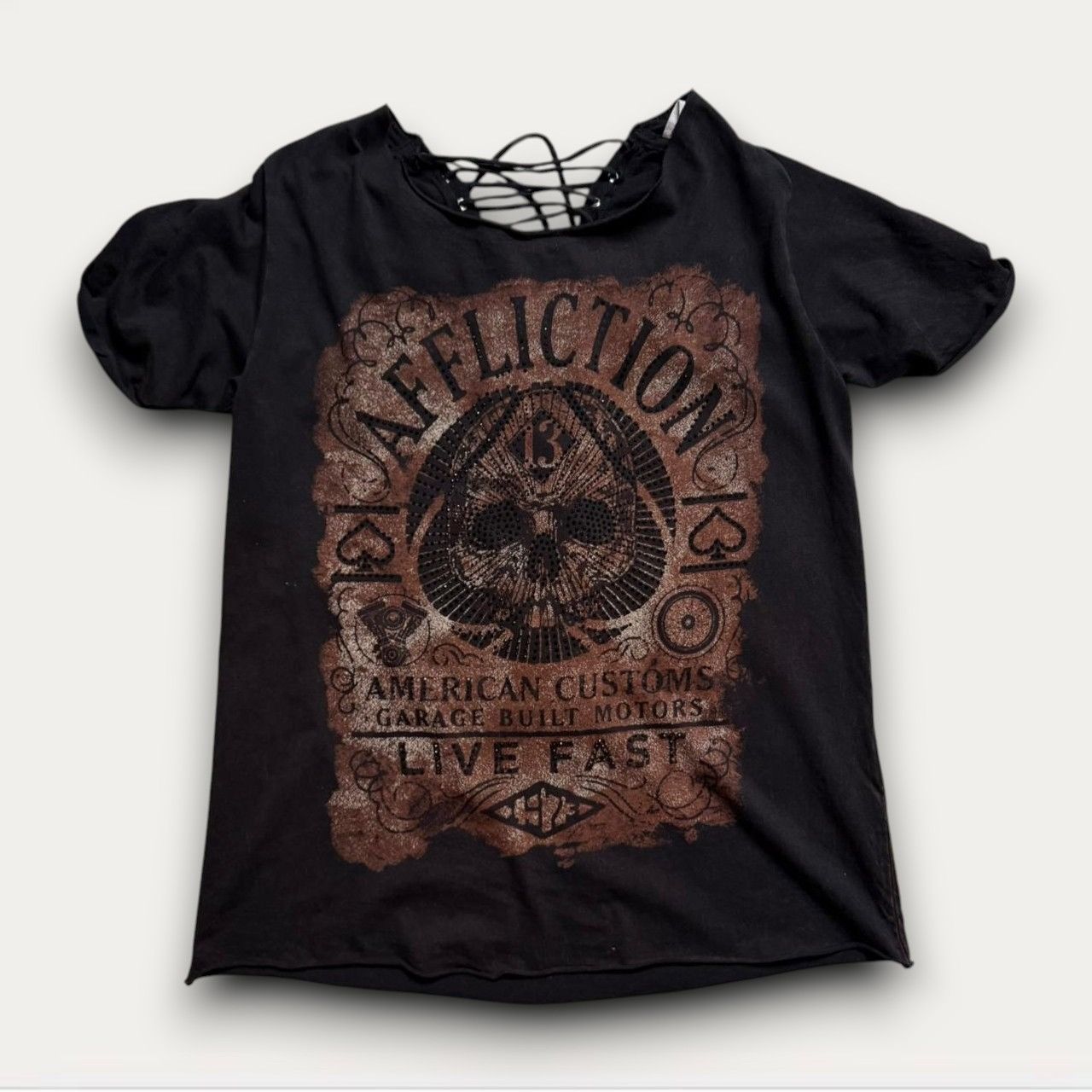 Affliction Affliction Rhinestone Women’s T-Shirt Size S / US 4 / IT 40 - 1 Thumbnail