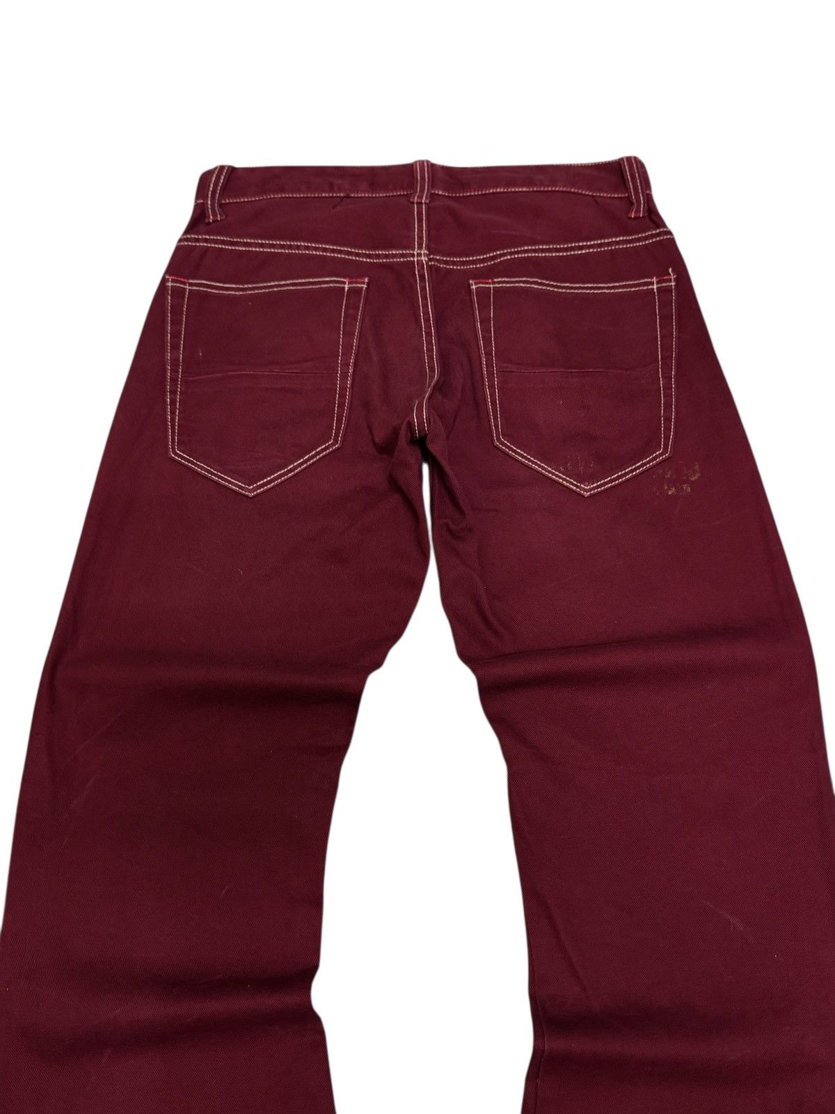 Hysteric Glamour Vintage Jack Serika Burgundy Jeans Streetwear Japan Style Size US 29 - 8 Thumbnail