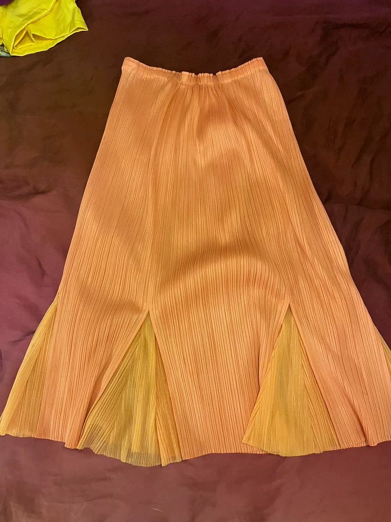 Issey Miyake issey miyake size；3 Pink pleated skirt Size 42" / US 20 - 3 Thumbnail
