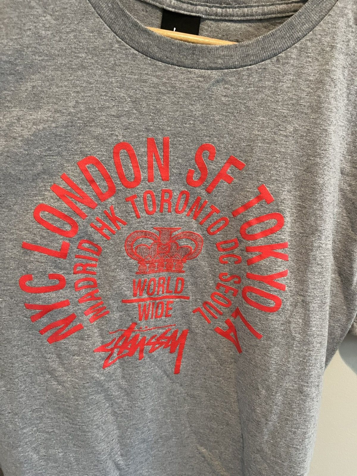 Stussy Stussy Red Letter Worldwide Chapter Tee Size US M / EU 48-50 / 2 - 2 Thumbnail