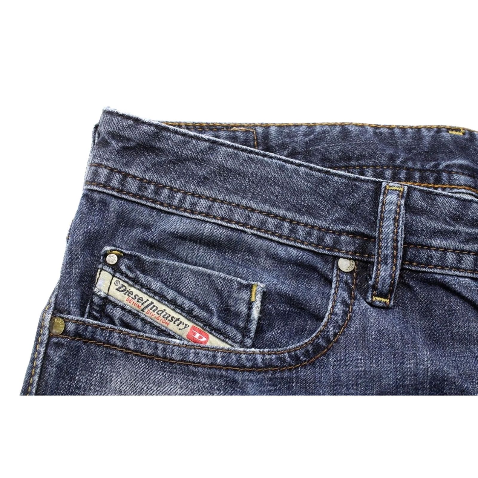 Diesel DIESEL Buster Jeans Men's W30/L32 Distressed Button Regular Slim-Tapered 0831Q Blue Size US 30 / EU 46 - 4 Thumbnail
