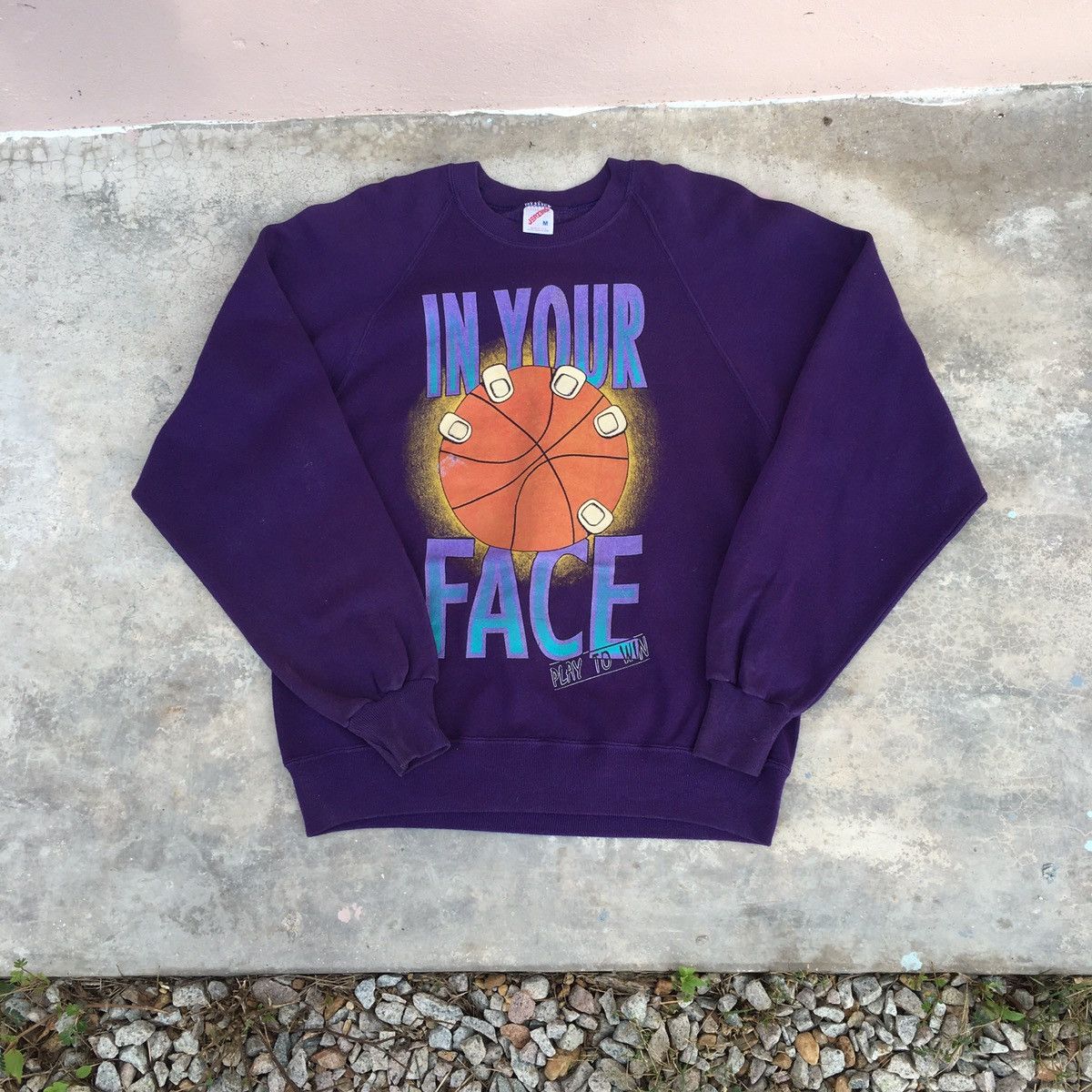 Jerzees × Vintage Vintage Basketball By Jerzees Crewneck Size US M / EU 48-50 / 2 - 1 Thumbnail