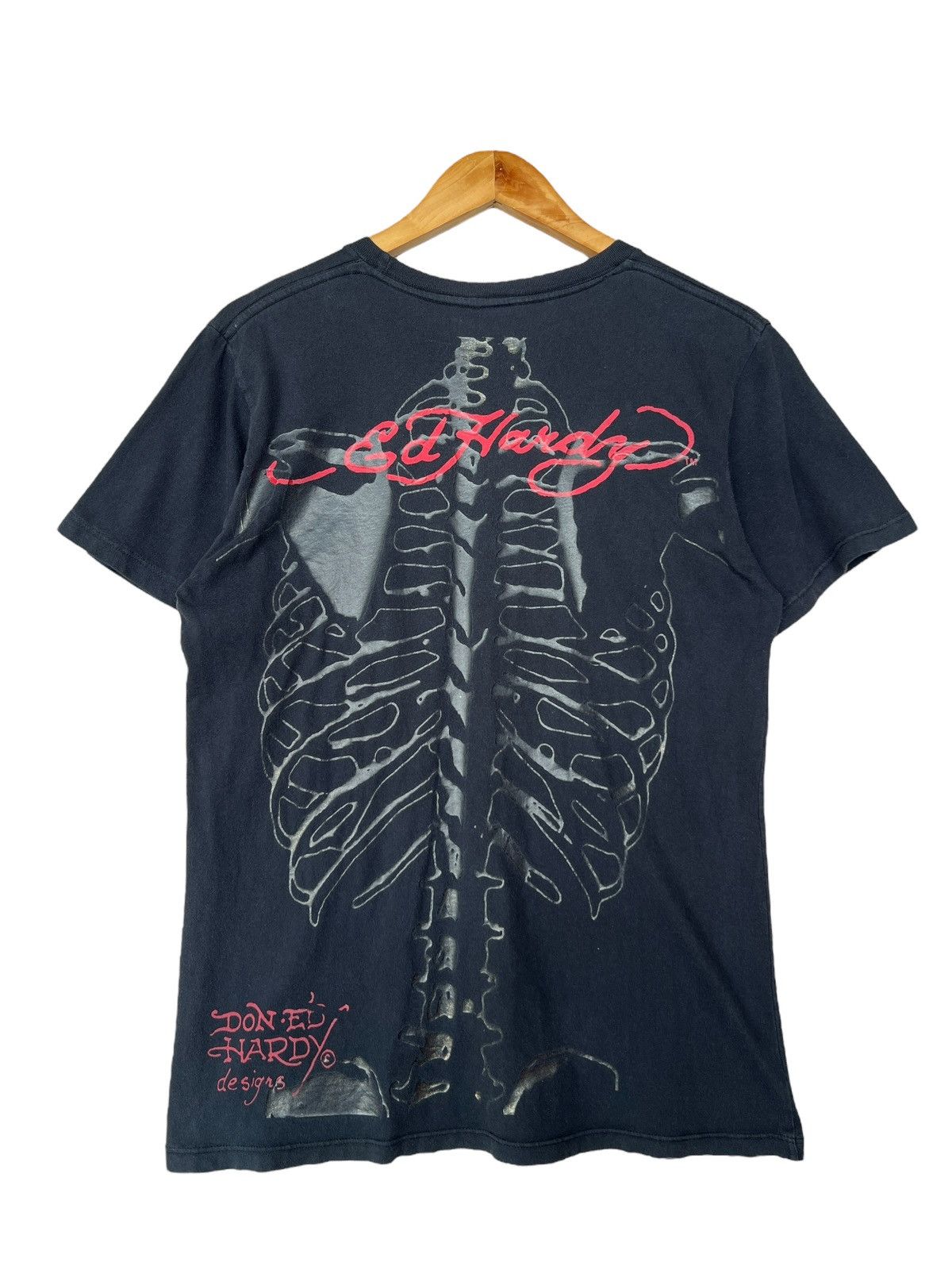 Ed Hardy Ed Hardy Spellout Bones Skull Skeleton Ovp Black Tee Size M Size US M / EU 48-50 / 2 - 3 Thumbnail