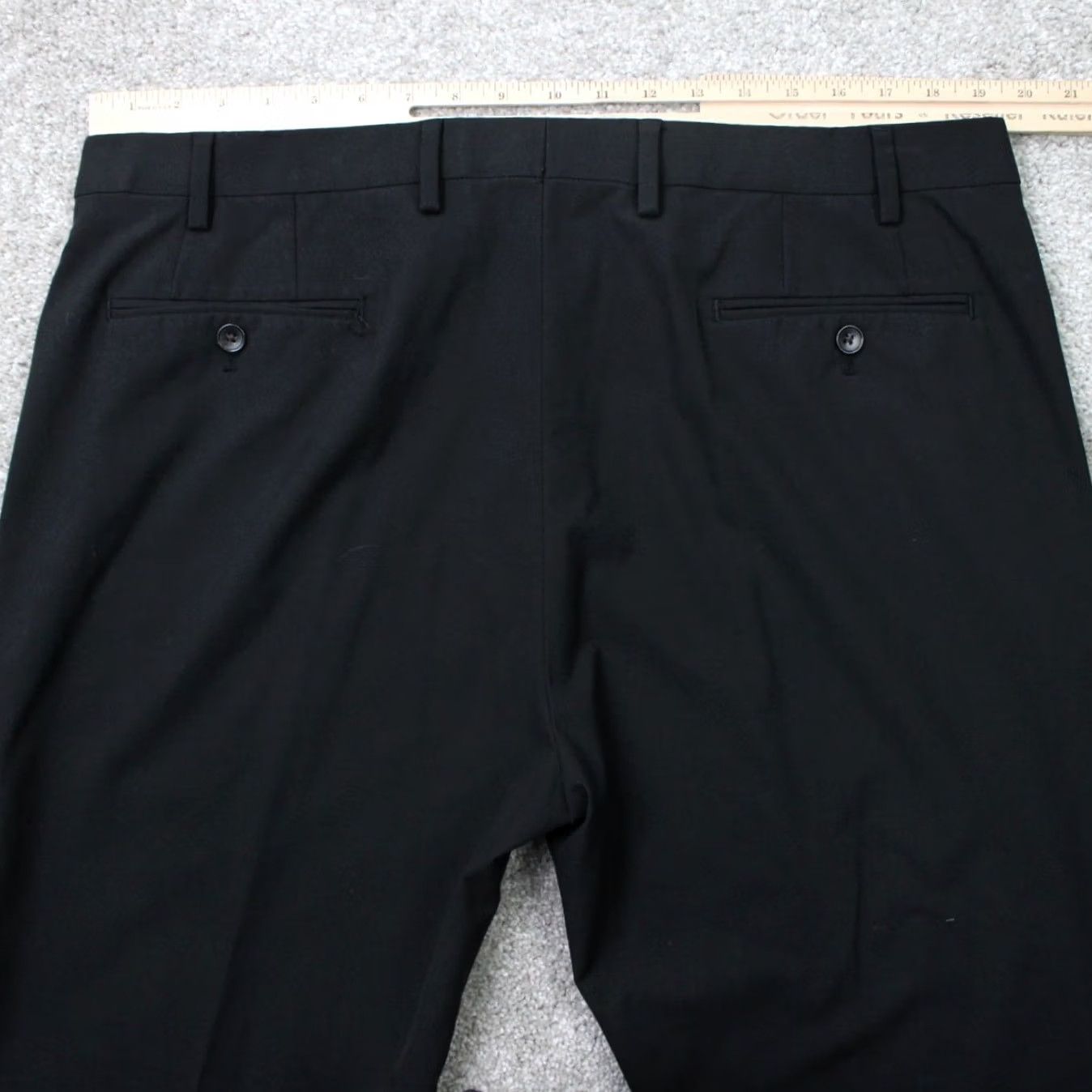 Ralph Lauren LAUREN Ralph Lauren Pants Mens 40x30 Black Flat Front Polyester/Viscose Stretch Dress Pants Size US 40 / EU 56 - 7 Thumbnail