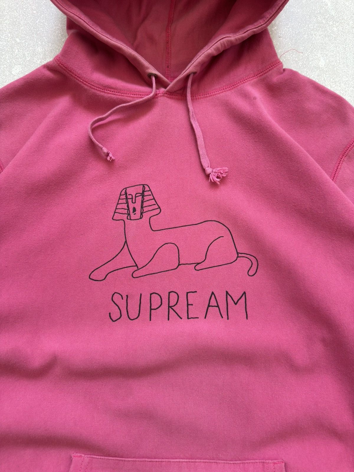 Supreme Vintage Supreme Sphinx Pink OG Hoodie SS13 Size US XL / EU 56 / 4 - 5 Thumbnail