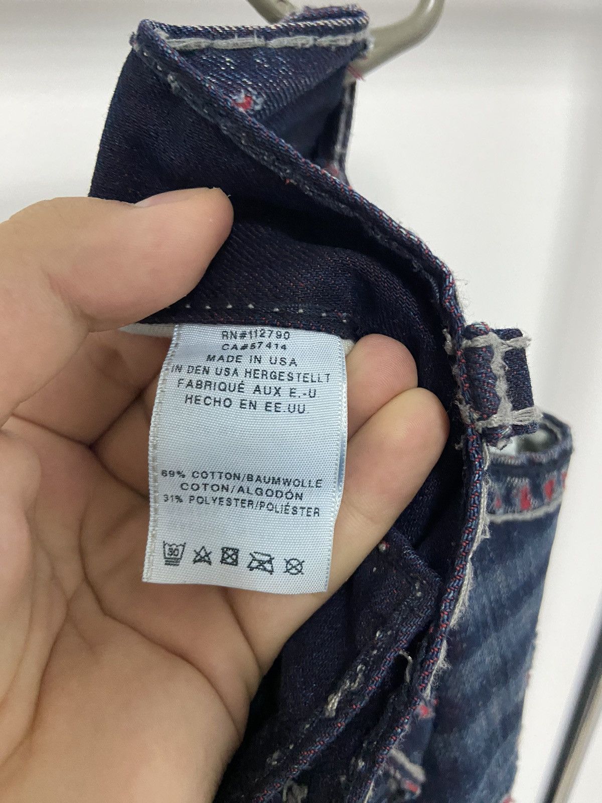 True Religion × Vintage True Religion jeans Pants Selvedge Vintage Y2K Distressed Size US 34 / EU 50 - 6 Thumbnail