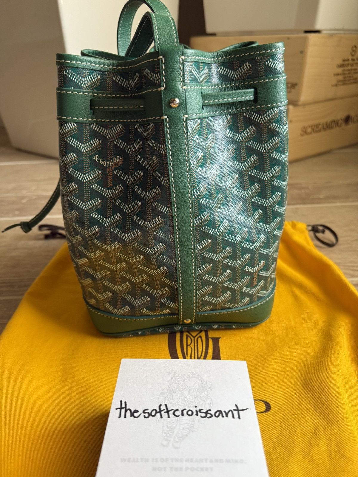 Goyard Goyard Petit Flot Bucket Bag Green Size ONE SIZE - 5 Thumbnail