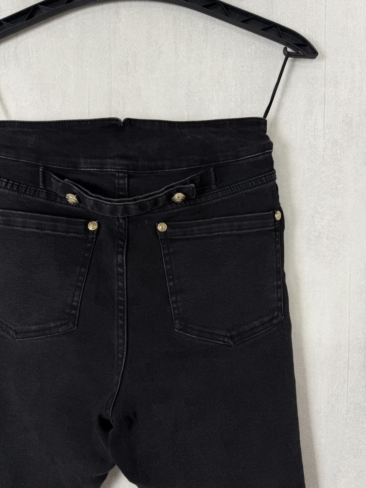 Balmain Balmain Paris Women’s Gold Buttons Denim Jeans Pants Size 36 Size 26" / US 2 / IT 38 - 12 Thumbnail