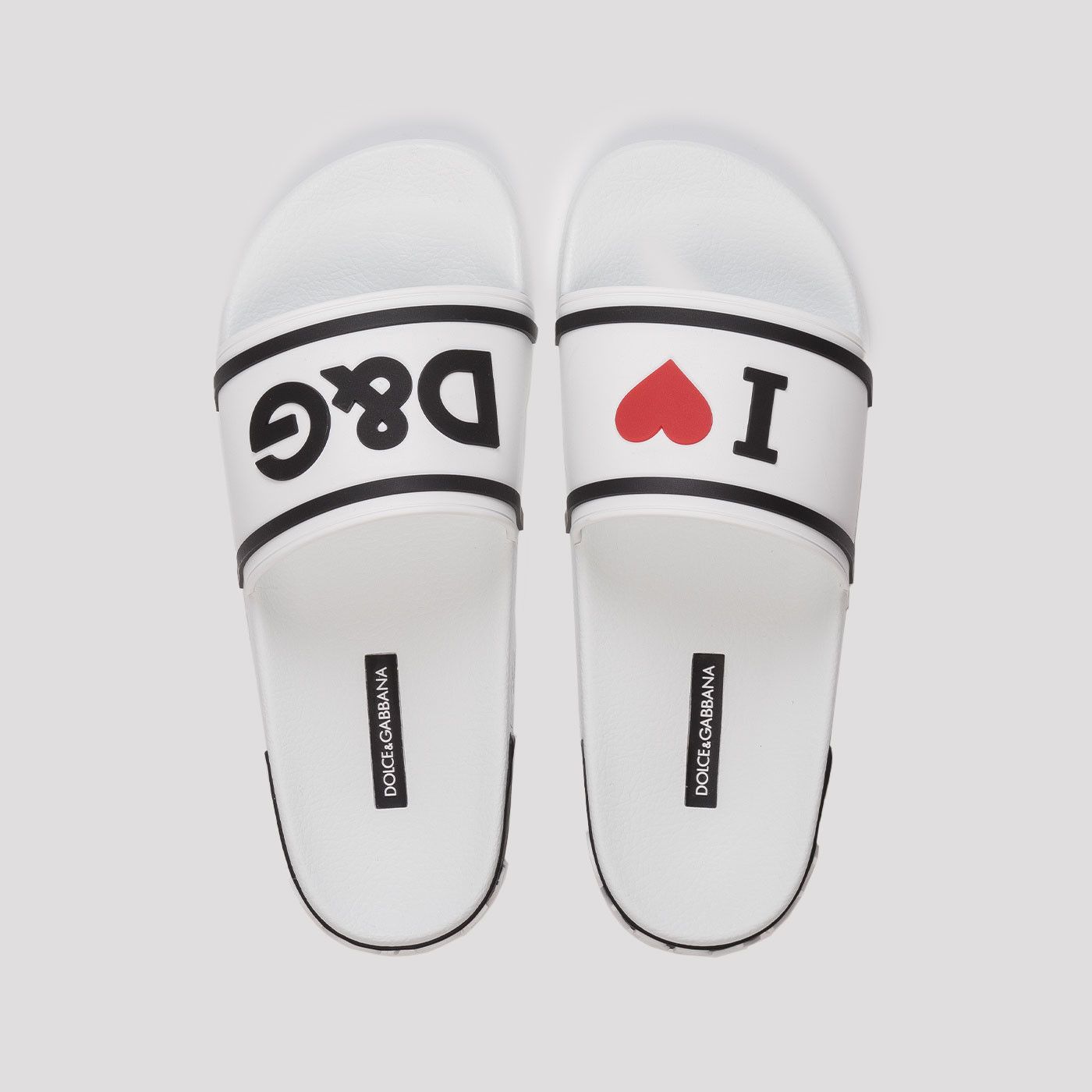Dolce & Gabbana o1y0925 Slippers in White/Black Size US 4 / IT 34 - 3 Thumbnail