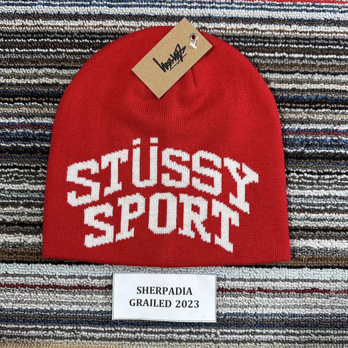 Streetwear × Stussy STUSSY SPORT JACQUARD SKULLCAP / BEANIE
